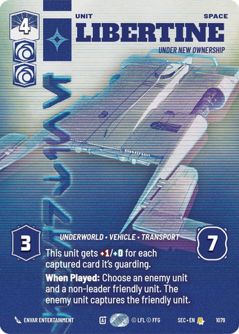 Image for Libertine - Under New Ownership (Prestige) (1079) (Secrets of Power) - Star Wars: Unlimited