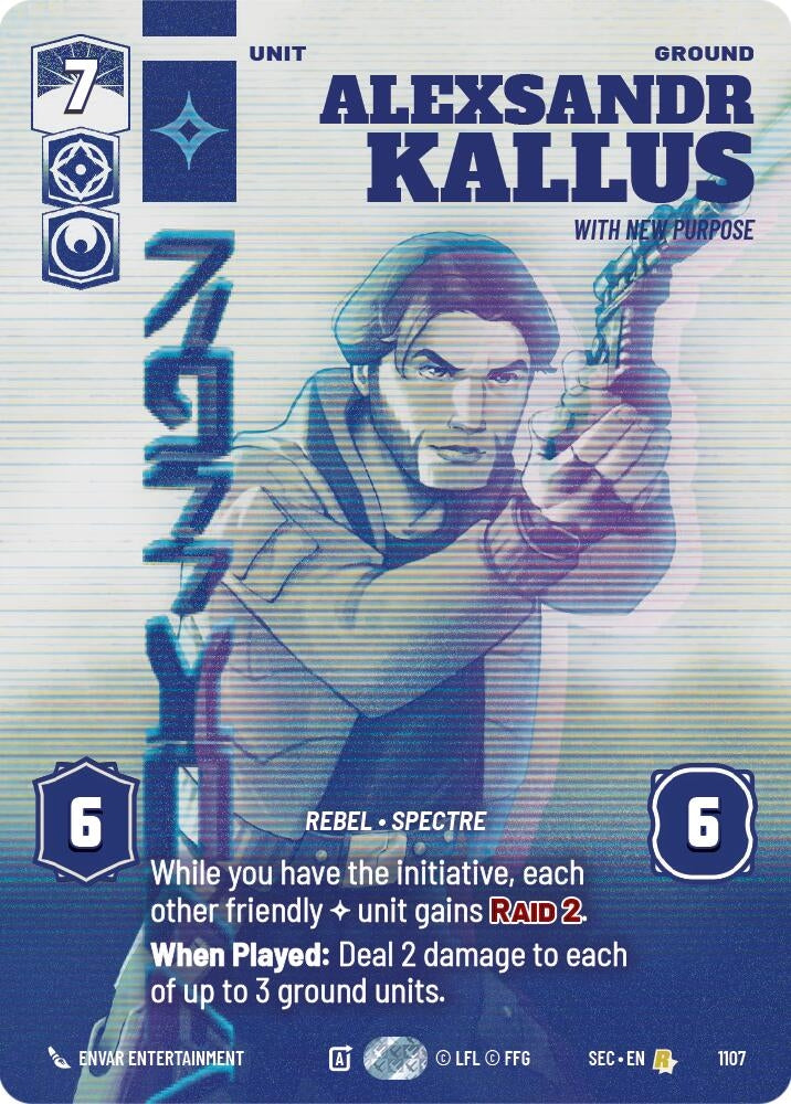 Image for Alexsandr Kallus - With New Purpose (Prestige Foil) (1107) (Secrets of Power) - Star Wars: Unlimited