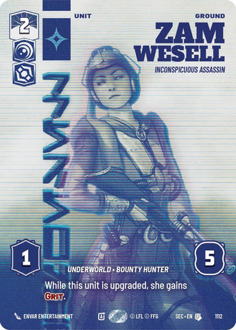 Image for Zam Wesell - Inconspicuous Assassin (Prestige Foil) (1112) (Secrets of Power) - Star Wars: Unlimited