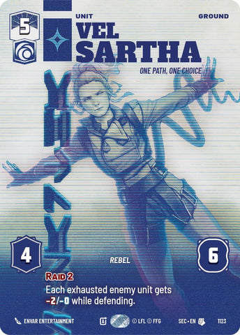 Image for Vel Sartha - One Path, One Choice (Prestige Foil) (1123) (Secrets of Power) - Star Wars: Unlimited