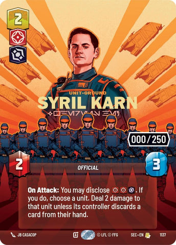 Image for Syril Karn - Where Is He? (Serialized) (1137) (Secrets of Power) - Star Wars: Unlimited