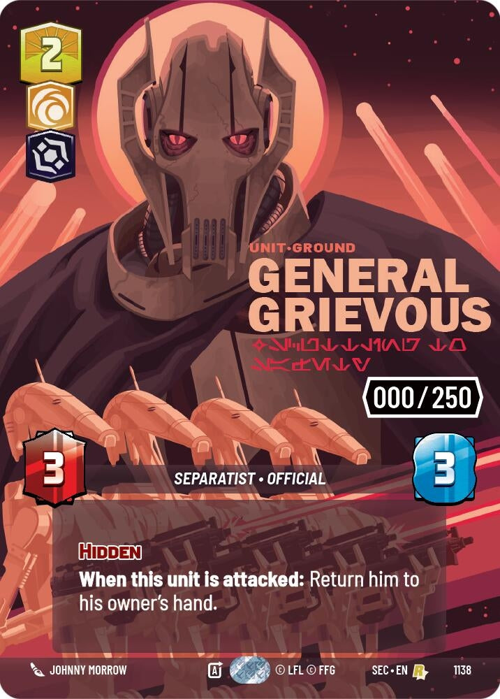 Image for General Grievous - Scuttling to Safety (Serialized) (1138) (Secrets of Power) - Star Wars: Unlimited