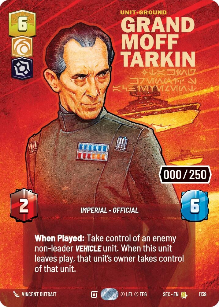 Image for Grand Moff Tarkin - Taking Krennic's Achievement (Serialized) (1139) (Secrets of Power) - Star Wars: Unlimited