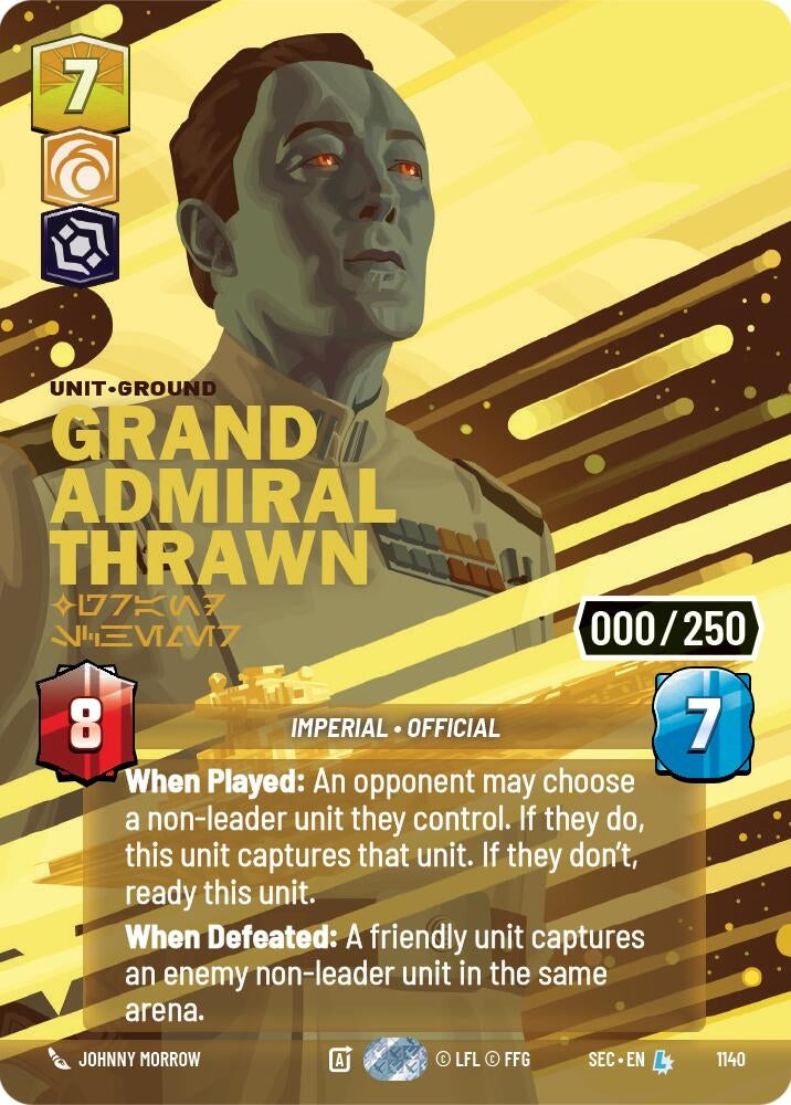 Image for Grand Admiral Thrawn - Grand Schemer (Serialized) (1140) (Secrets of Power) - Star Wars: Unlimited