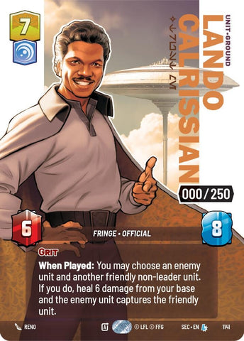 Image for Lando Calrissian - Trust Me (Serialized) (1141) (Secrets of Power) - Star Wars: Unlimited
