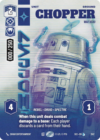 Image for Chopper - War Hero (Serialized) (1147) (Secrets of Power) - Star Wars: Unlimited