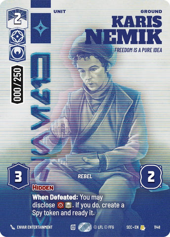 Image for Karis Nemik - Freedom is a Pure Idea (Serialized) (1148) (Secrets of Power) - Star Wars: Unlimited