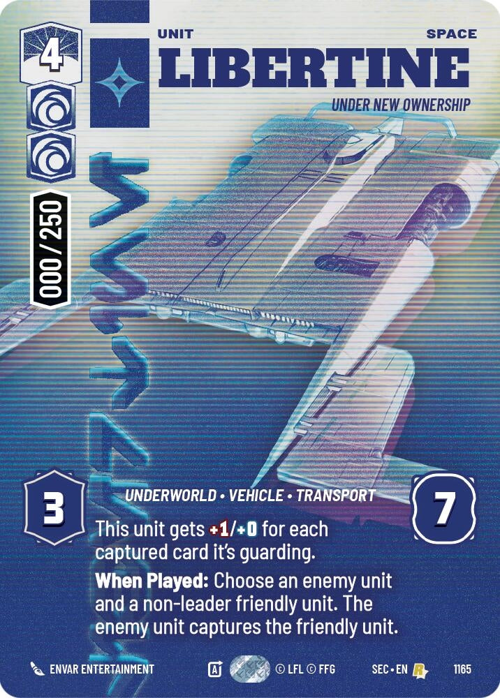 Image for Libertine - Under New Ownership (Serialized) (1165) (Secrets of Power) - Star Wars: Unlimited