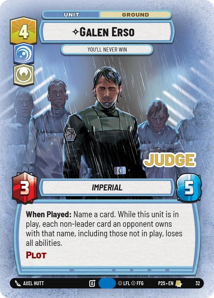 Image for Galen Erso - You'll Never Win (32) - Star Wars: Unlimited