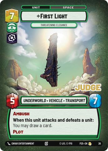 Image for First Light - Threatening Elegance (26) - Star Wars: Unlimited