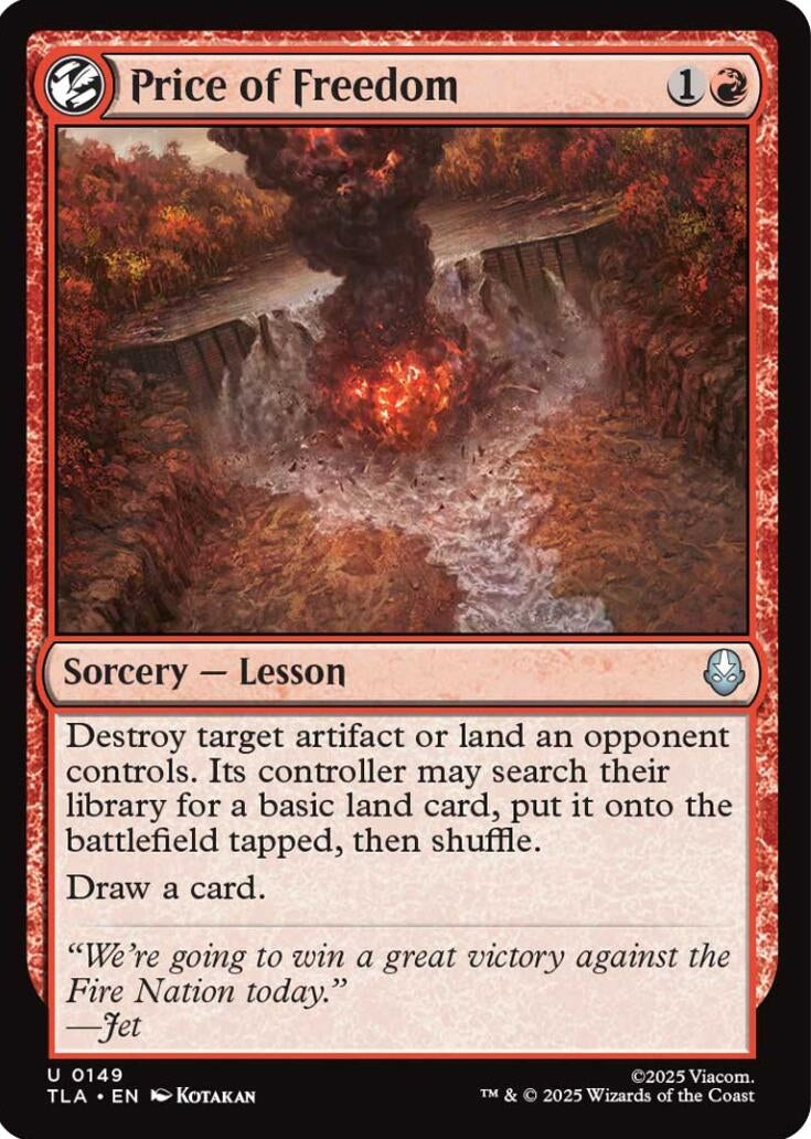 Image for Price of Freedom (149) (Avatar: The Last Airbender) - Magic: The Gathering