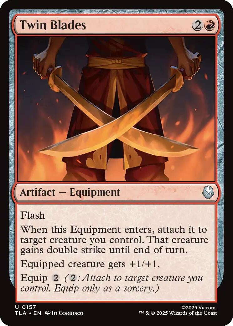 Image for Twin Blades (157) (Avatar: The Last Airbender) - Magic: The Gathering