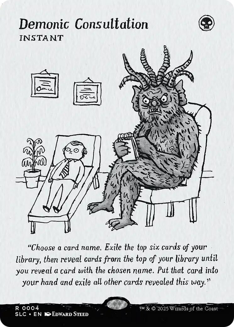 Image for Demonic Consultation (4) (Secret Lair Countdown Kit) - Magic: The Gathering