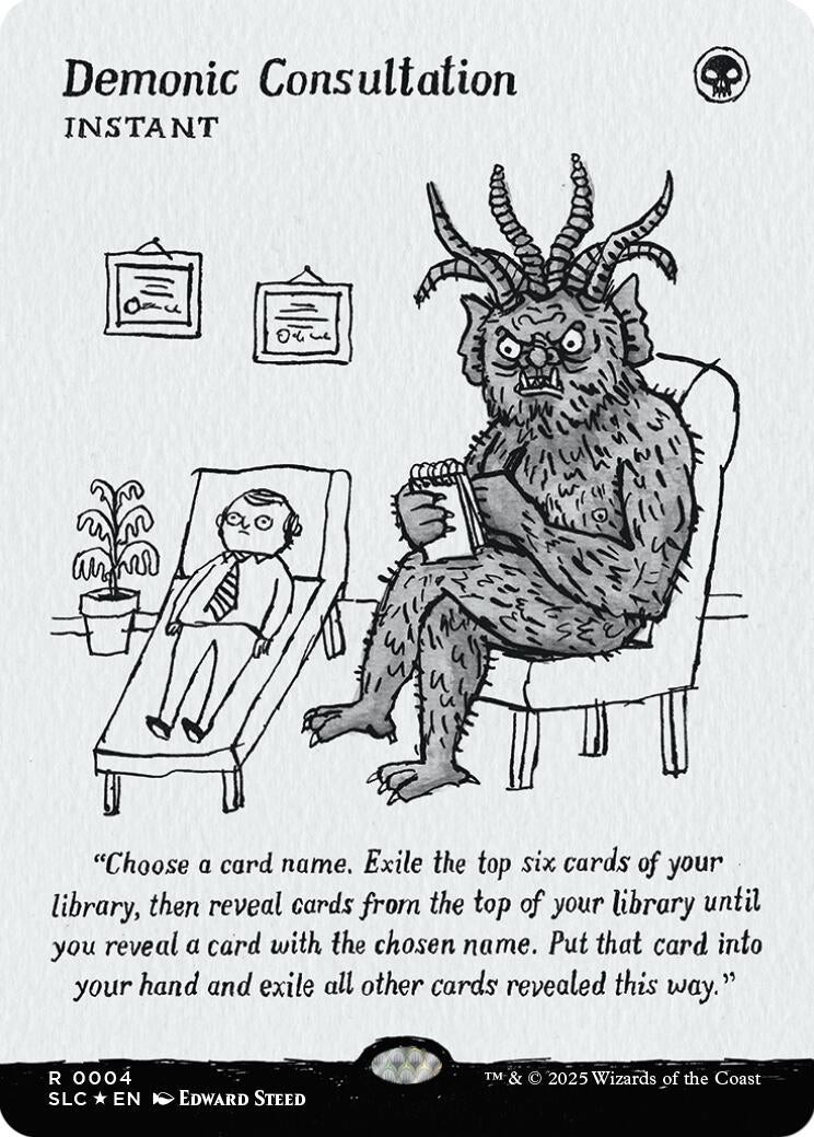 Image for Demonic Consultation (Halo Foil) (31) (Secret Lair Countdown Kit) - Magic: The Gathering