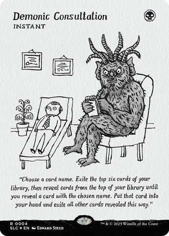 Image for Demonic Consultation (Halo Foil) (31) (Secret Lair Countdown Kit) - Magic: The Gathering