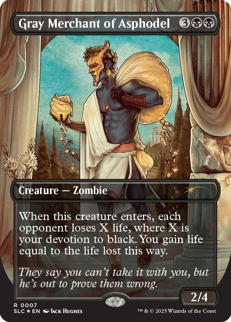 Image for Gray Merchant of Asphodel (Halo Foil) (34) (Secret Lair Countdown Kit) - Magic: The Gathering