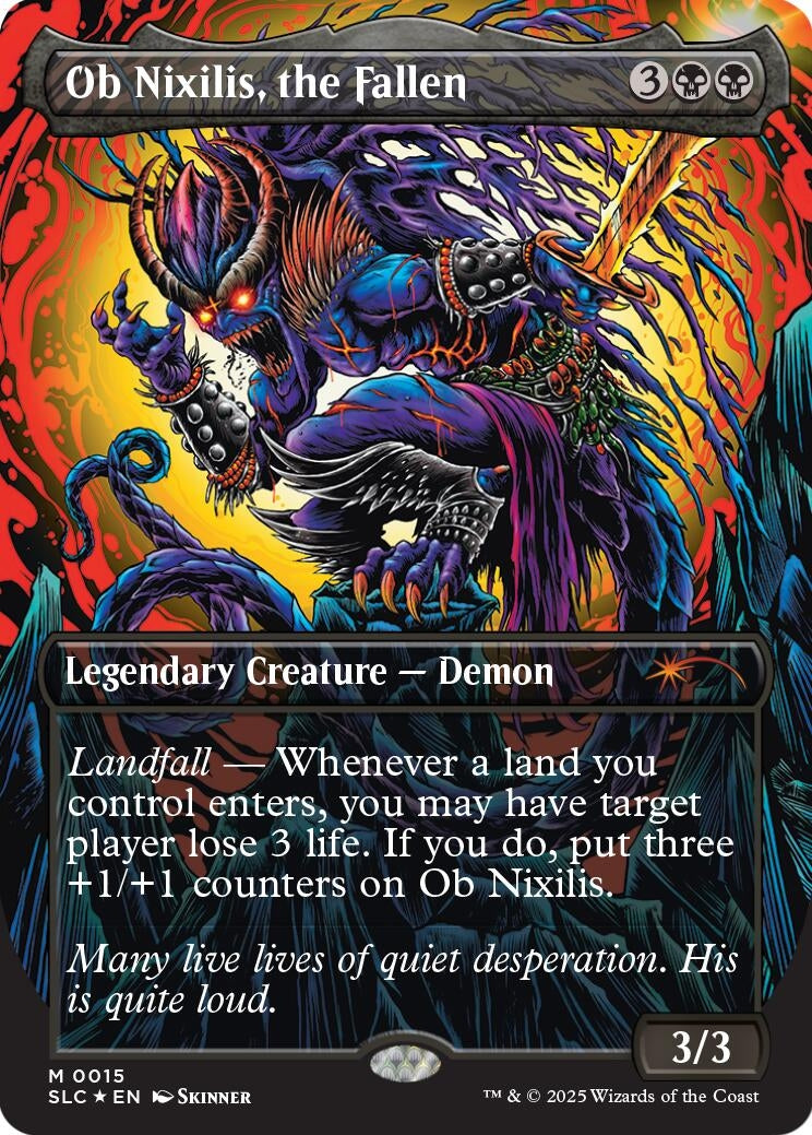 Image for Ob Nixilis, the Fallen (Halo Foil) (42) (Secret Lair Countdown Kit) - Magic: The Gathering