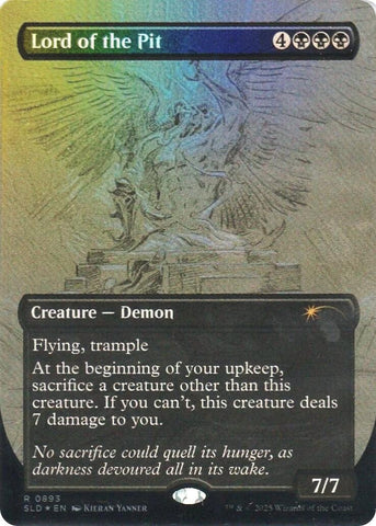 Image for Lord of the Pit (Sketch Showcase) (Rainbow Foil) (893) (Secret Lair Drop Series) - Magic: The Gathering