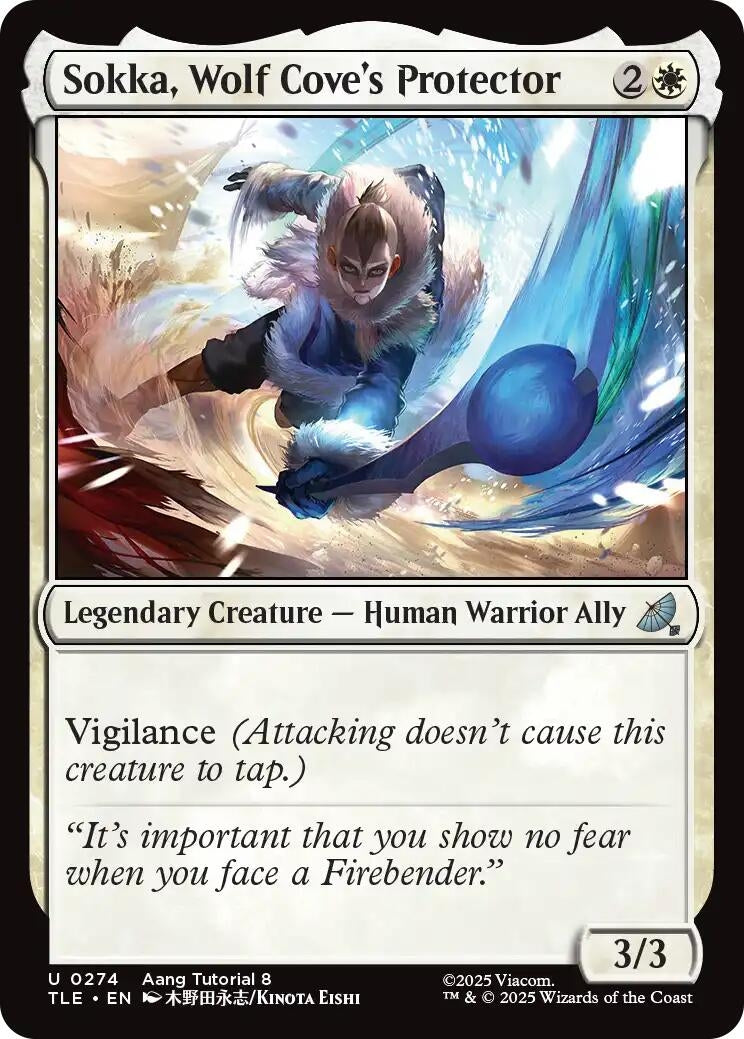 Image for Sokka, Wolf Cove's Protector (0274) (274) (Avatar: The Last Airbender: Eternal-Legal) - Magic: The Gathering