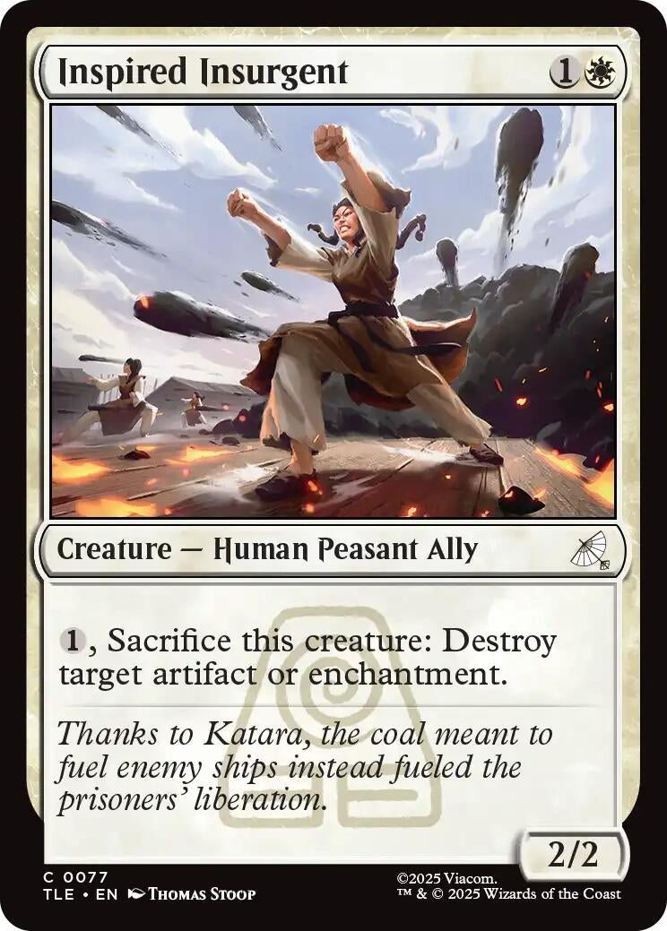 Image for Inspired Insurgent (77) (Avatar: The Last Airbender: Eternal-Legal) - Magic: The Gathering