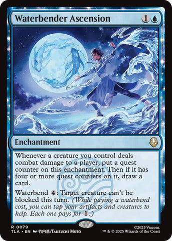 Image for Waterbender Ascension (79) (Avatar: The Last Airbender) - Magic: The Gathering