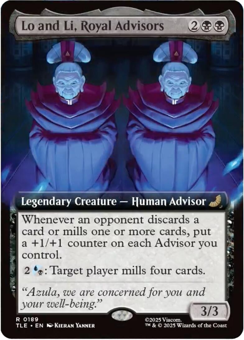 Image for Lo and Li, Royal Advisors (Extended Art) (189) (Avatar: The Last Airbender: Eternal-Legal) - Magic: The Gathering