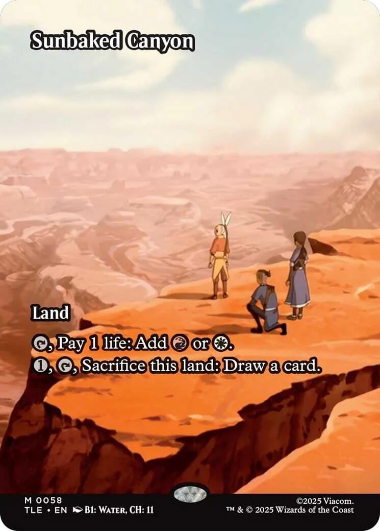 Image for Sunbaked Canyon (Borderless) (58) (Avatar: The Last Airbender: Eternal-Legal) - Magic: The Gathering