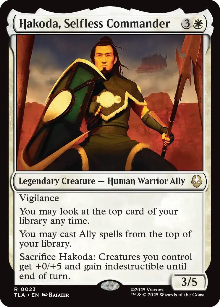 Image for Hakoda, Selfless Commander (23) (Avatar: The Last Airbender) - Magic: The Gathering