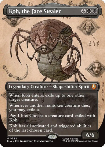 Image for Koh, the Face Stealer (Borderless) (322) (Avatar: The Last Airbender) - Magic: The Gathering