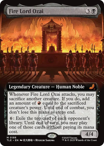 Image for Fire Lord Ozai (Extended Art) (186) (Avatar: The Last Airbender: Eternal-Legal) - Magic: The Gathering