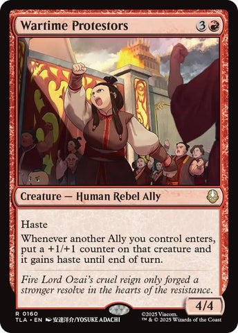 Image for Wartime Protestors (160) (Avatar: The Last Airbender) - Magic: The Gathering
