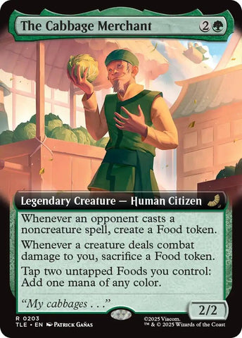 Image for The Cabbage Merchant (Extended Art) (203) (Avatar: The Last Airbender: Eternal-Legal) - Magic: The Gathering