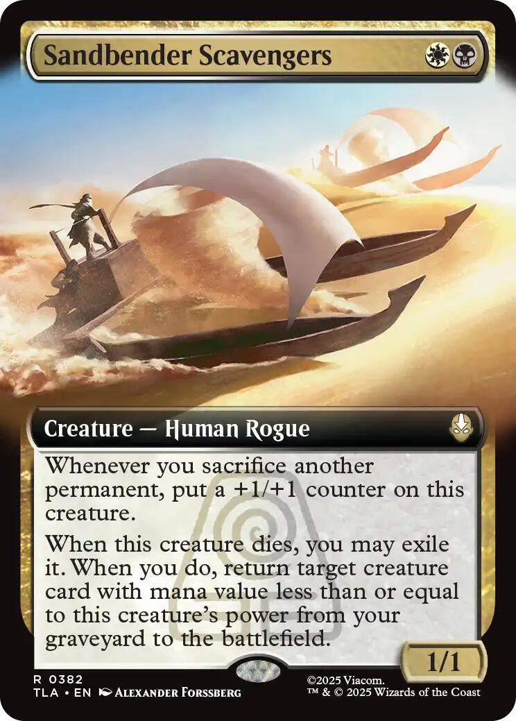 Image for Sandbender Scavengers (Extended Art) (382) (Avatar: The Last Airbender) - Magic: The Gathering