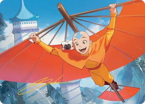 Image for Aang, the Last Airbender Art Card (Gold-Stamped Signature) (1) - Magic: The Gathering