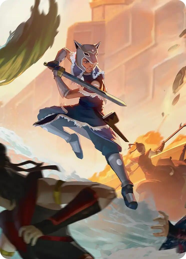 Image for Sokka's Charge Art Card - Magic: The Gathering