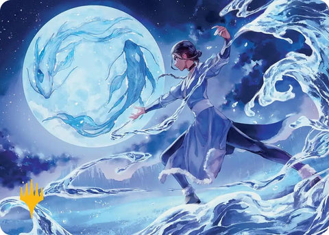 Image for Waterbender Ascension Art Card (Gold-Stamped Planeswalker Symbol) (6) - Magic: The Gathering