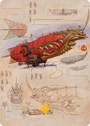 Image for Phoenix Fleet Airship Art Card (Gold-Stamped Planeswalker Symbol) (35) - Magic: The Gathering