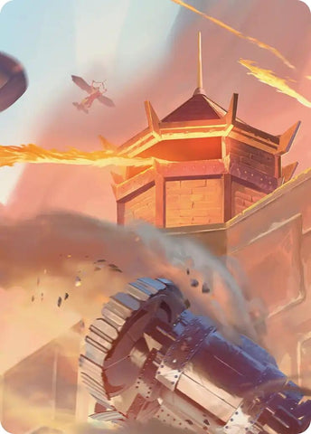 Image for Fire Nation Turret Art Card - Magic: The Gathering