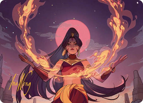 Image for Firebending Student Art Card (Gold-Stamped Signature) (44) - Magic: The Gathering