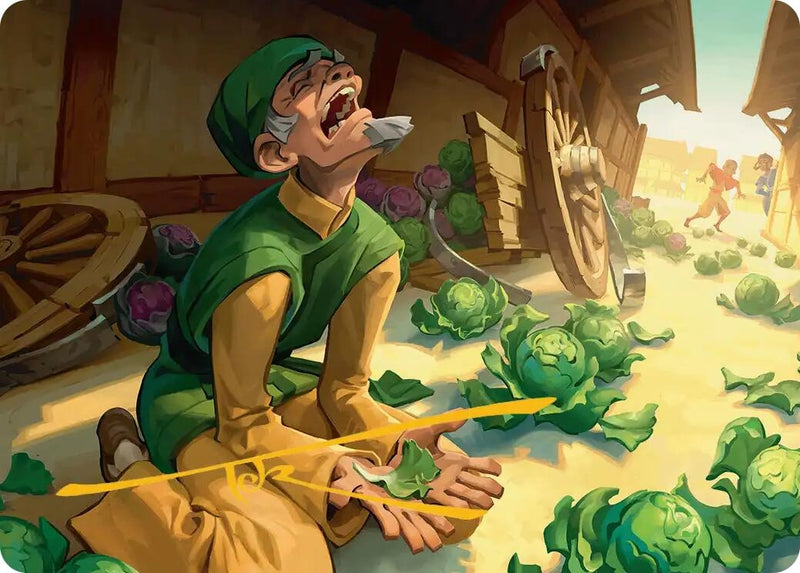 Image for Unlucky Cabbage Merchant Art Card (Gold-Stamped Signature) (19) - Magic: The Gathering