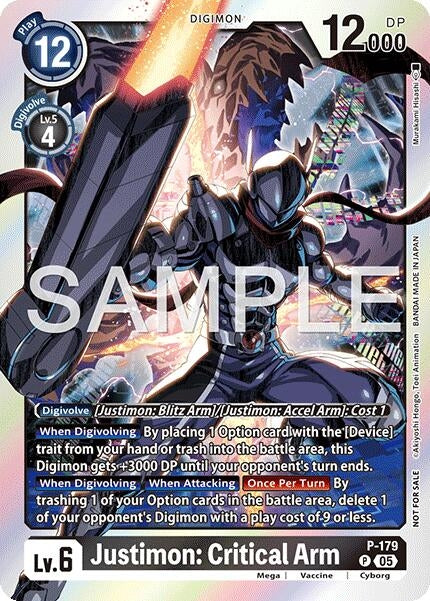 Image for Justimon: Critical Arm (Event Pack 8) (P-179 P) - Digimon Card Game