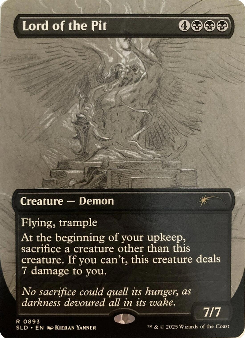 Image for Lord of the Pit (Sketch Showcase) (893) - Magic: The Gathering