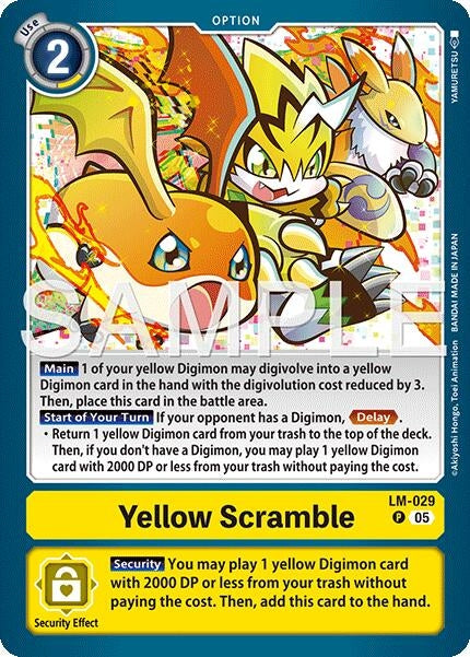 Image for Yellow Scramble (LM-029) (Alternate Art) (LM-029 P) - Digimon Card Game