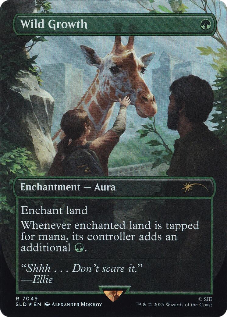 Image for Wild Growth (Rainbow Foil) (7049) (Secret Lair Drop Series) - Magic: The Gathering
