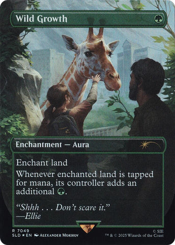 Image for Wild Growth (Rainbow Foil) (7049) (Secret Lair Drop Series) - Magic: The Gathering