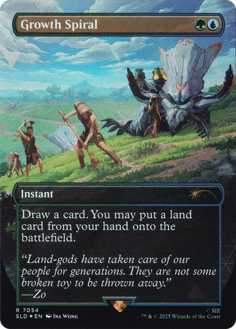 Image for Growth Spiral (Rainbow Foil) (7054) (Secret Lair Drop Series) - Magic: The Gathering