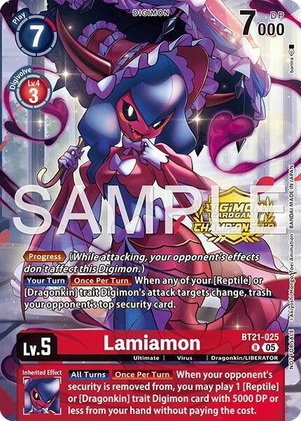 Image for Lamiamon (Championship 25-26 Season 2 Tamers Pack) (BT21-025 R) (World Convergence) (BT-21) - Digimon Card Game