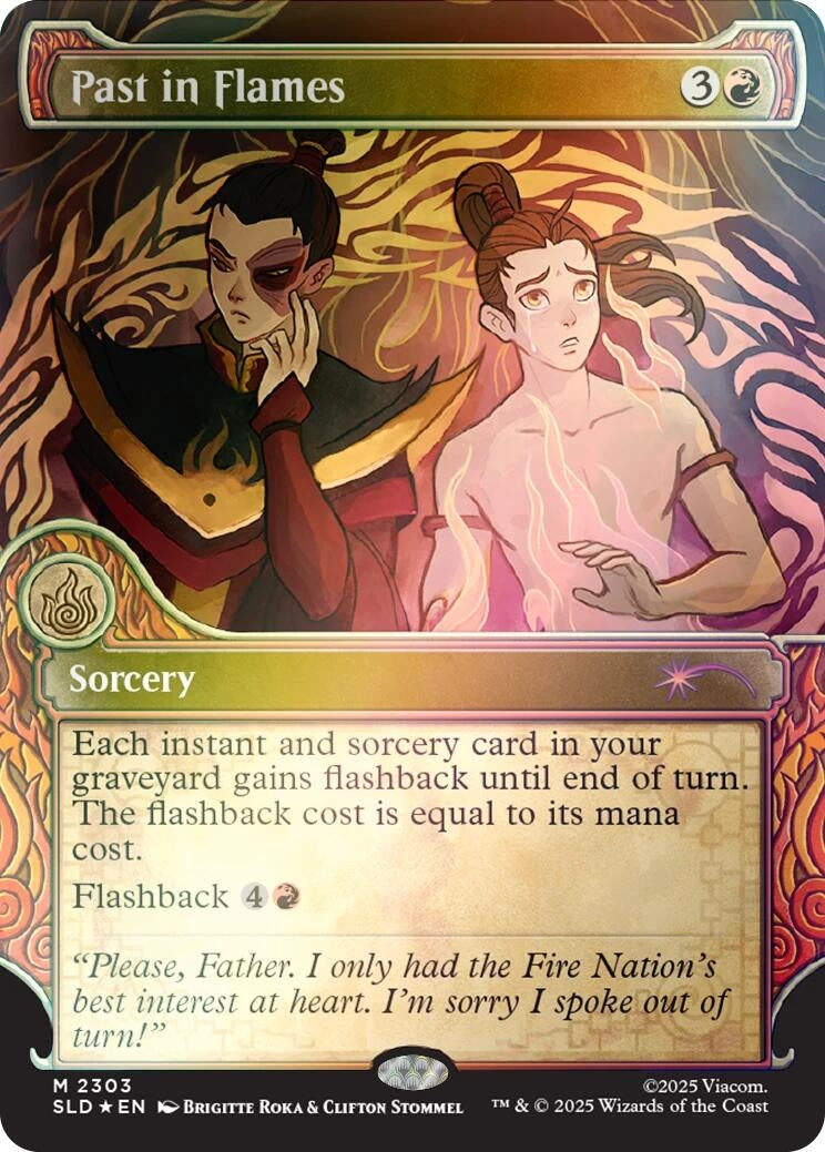 Past in Flames (Rainbow Foil) (2303) (Secret Lair Drop Series)