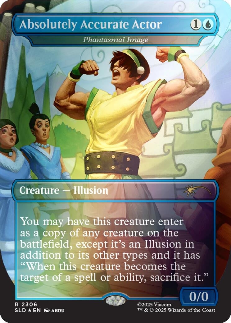 Image for Absolutely Accurate Actor - Phantasmal Image (Rainbow Foil) (2306) (Secret Lair Drop Series) - Magic: The Gathering