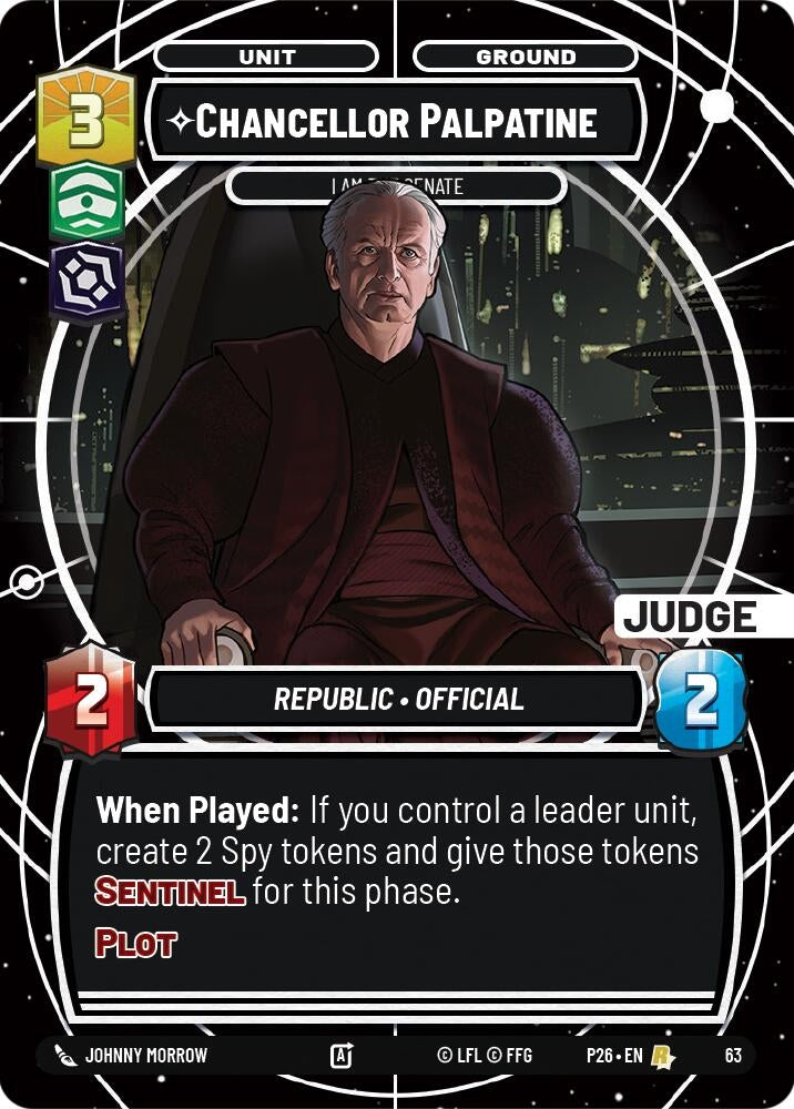 Image for Chancellor Palpatine - I Am the Senate (63) - Star Wars: Unlimited
